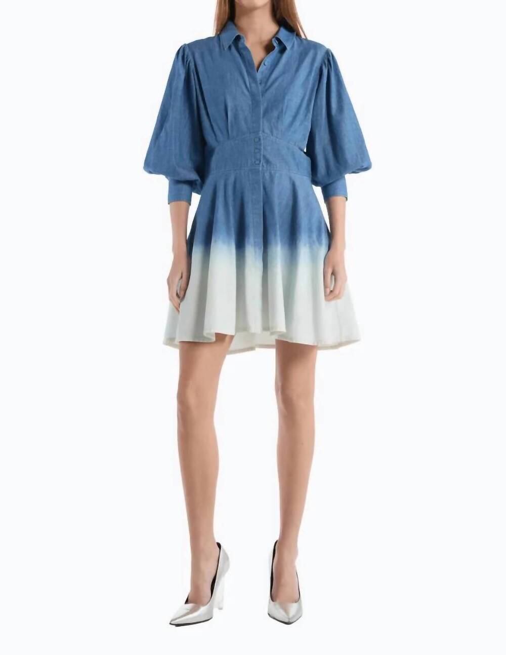 NEW CHRISTY LYNN roxanne dress in indigo dip
